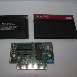 Monopoly (Sega Master System, 1988) Video Game Cleaned Tested and Working